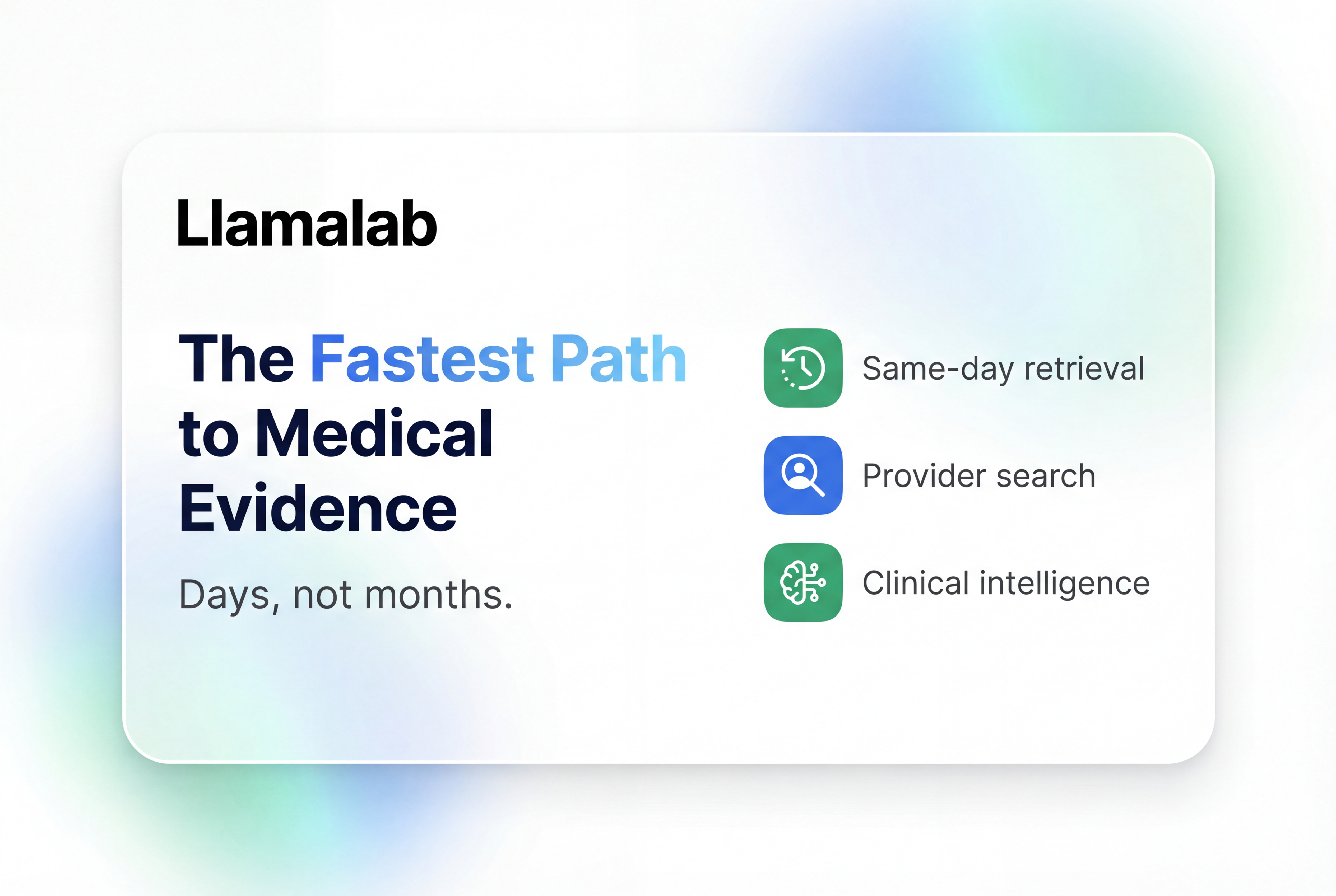 The Fastest Path to Medical Evidence: What's New at LlamaLab