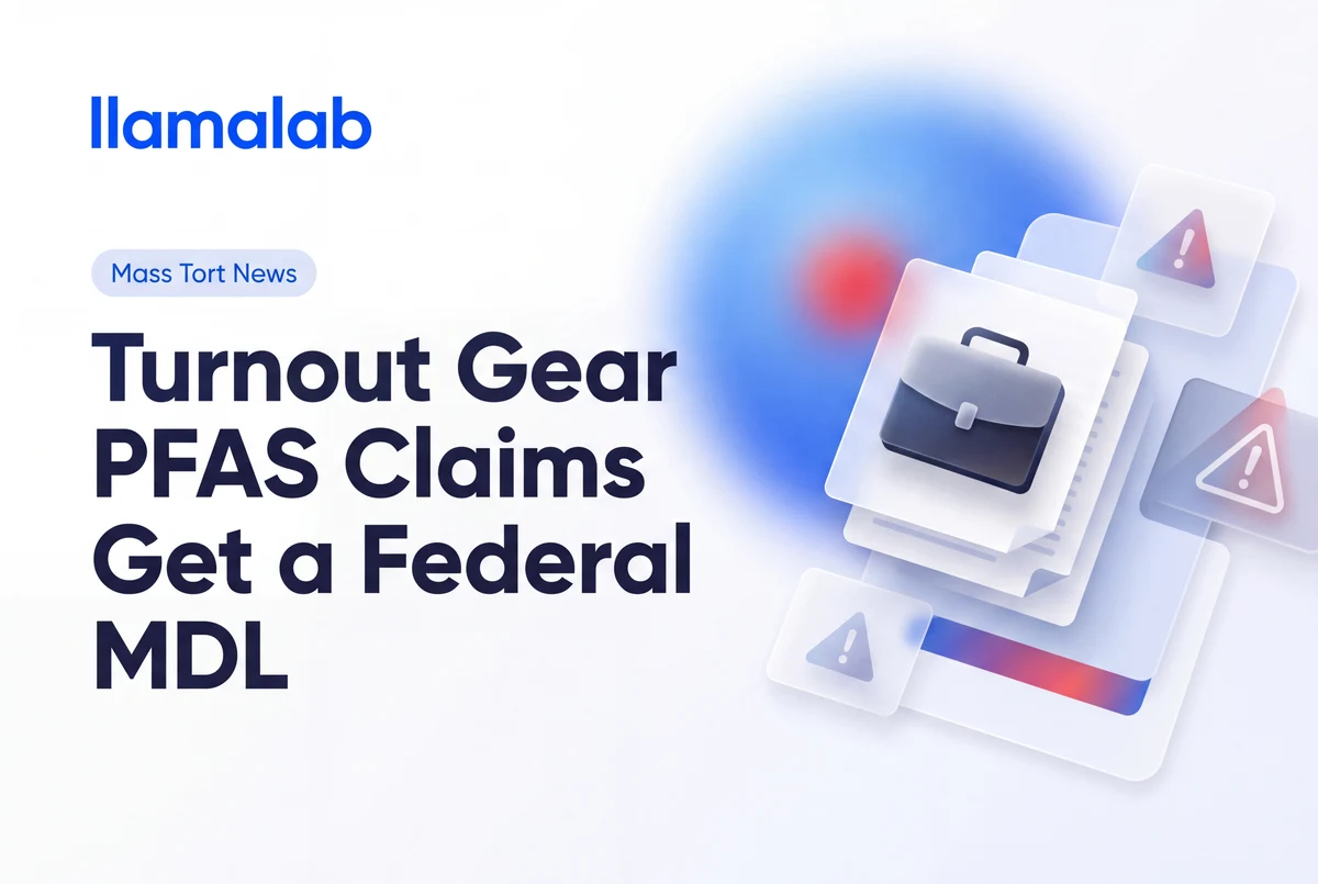 Turnout Gear PFAS Claims Get a Federal MDL