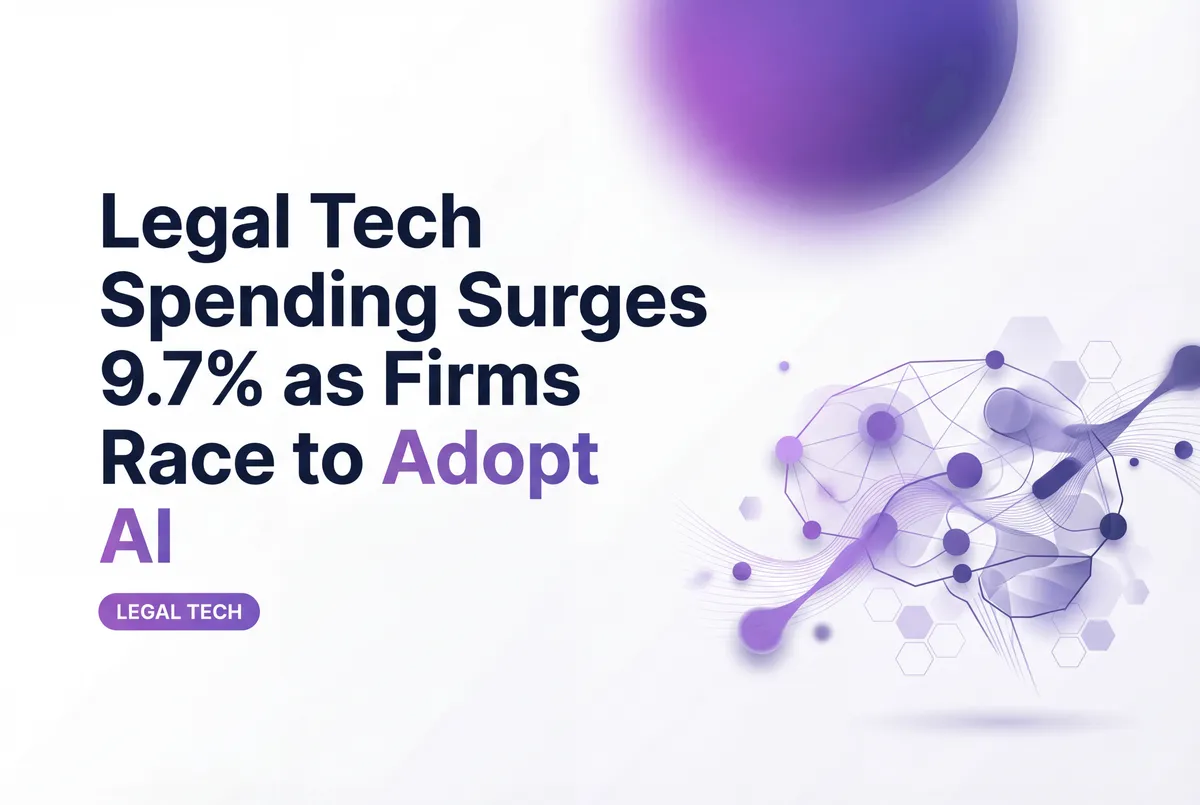 Legal Tech Spending Surges 9.7% as Firms Race to Adopt AI