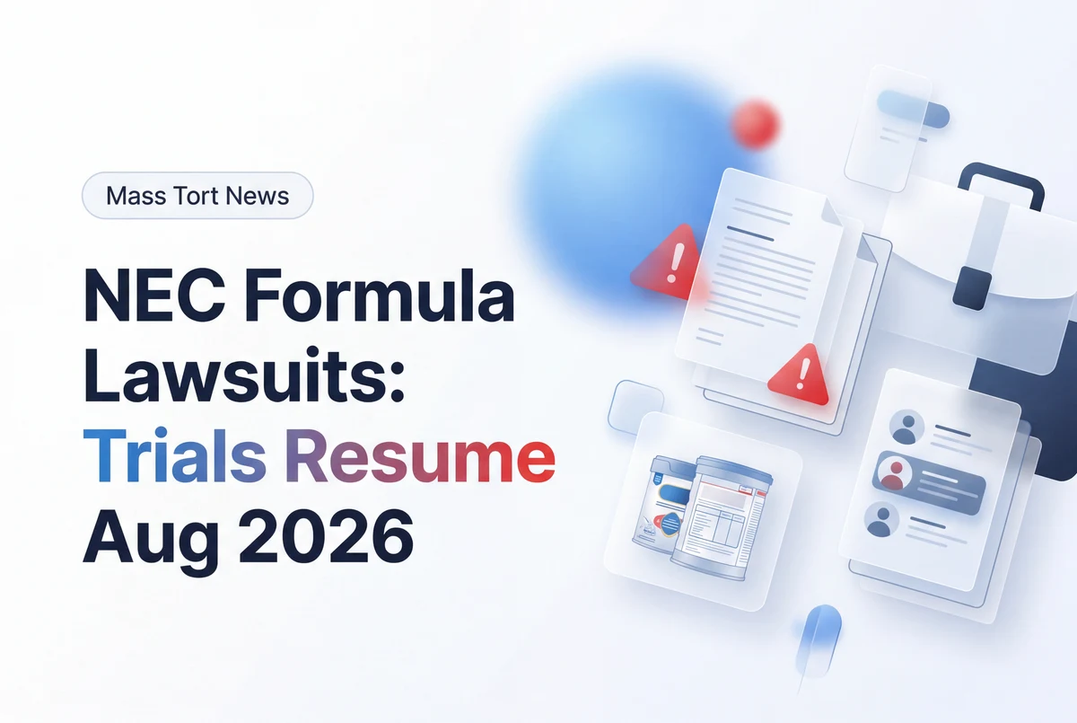 NEC Formula Lawsuits: Trials Resume Aug 2026